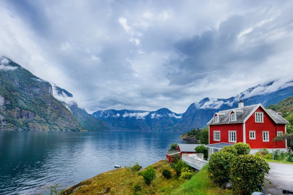 Why are Norwegian Houses painted Red?