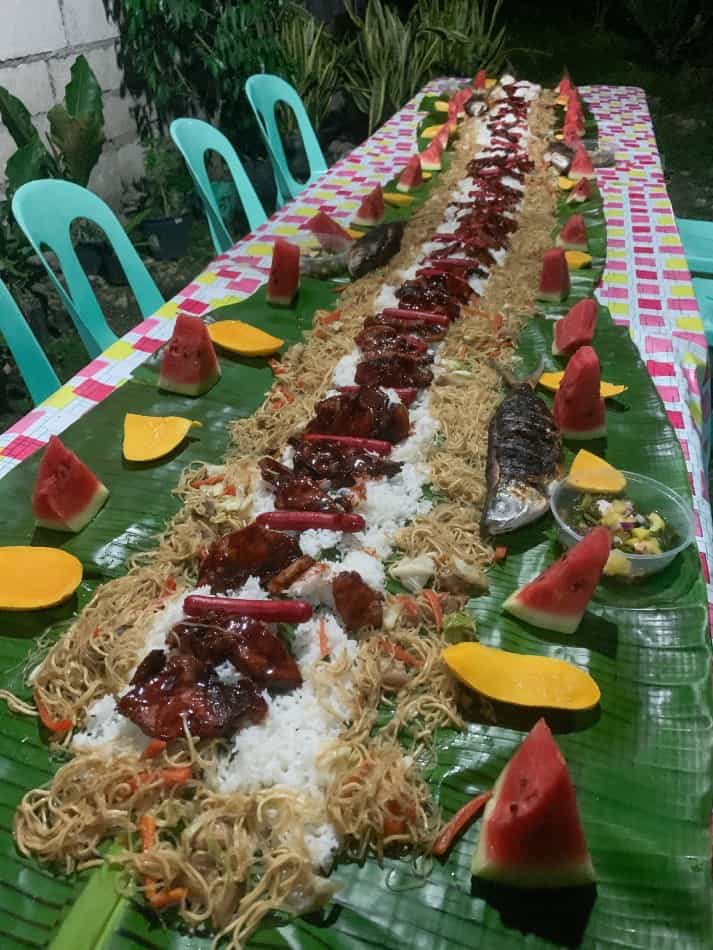 Traditional meal in the Philippines
