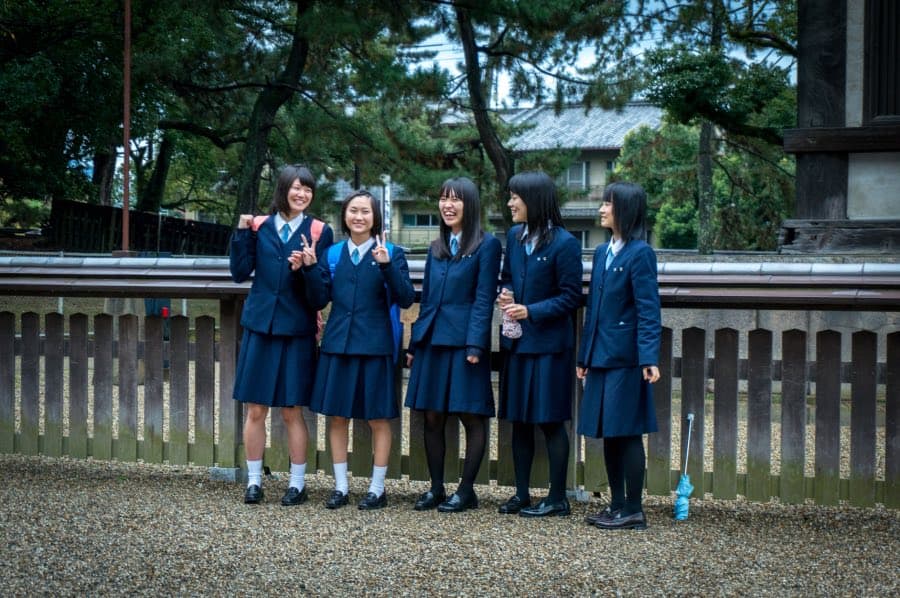 Why do the Japanese wear school uniforms?