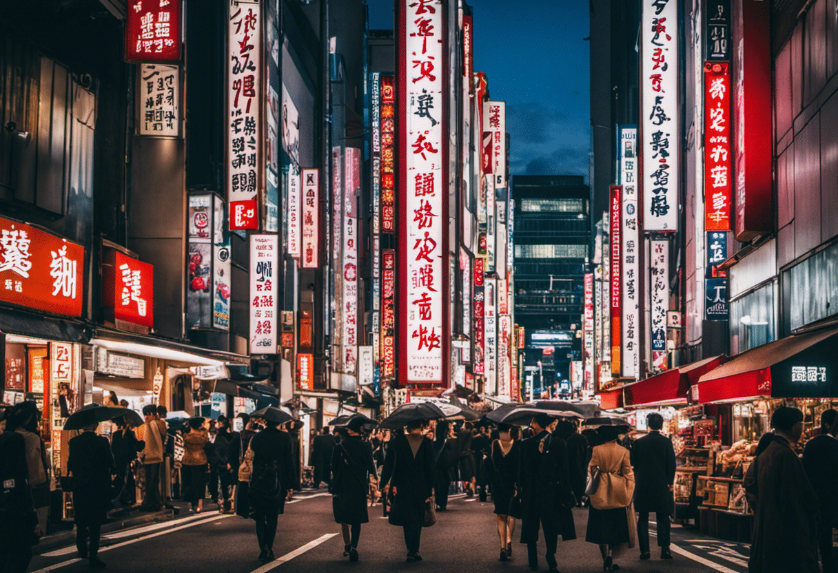 An image showcasing the vibrant diversity of Tokyo's shopping districts