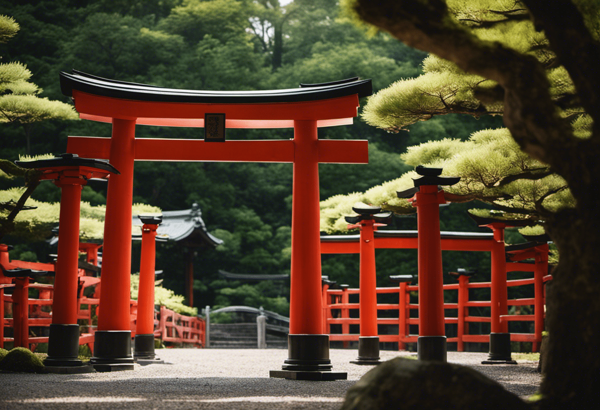 An image that captures the essence of Inari shrines in Japanese culture