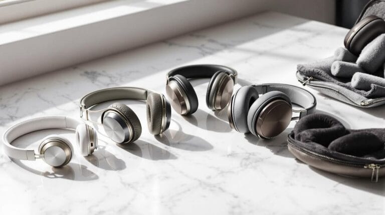 comfortable portable travel headphones