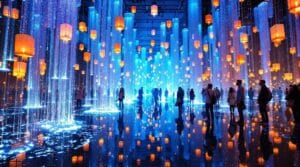 immersive teamlab tokyo art