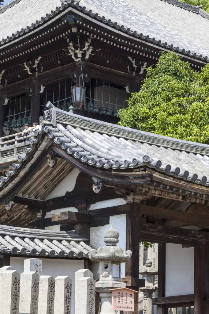 entering Nigatsu-do Hall on the Todai-ji temple