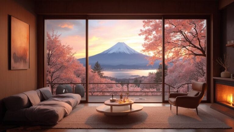 stunning mount fuji accommodations