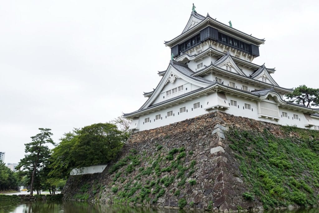 Fukuoka Castle's formidable defenses