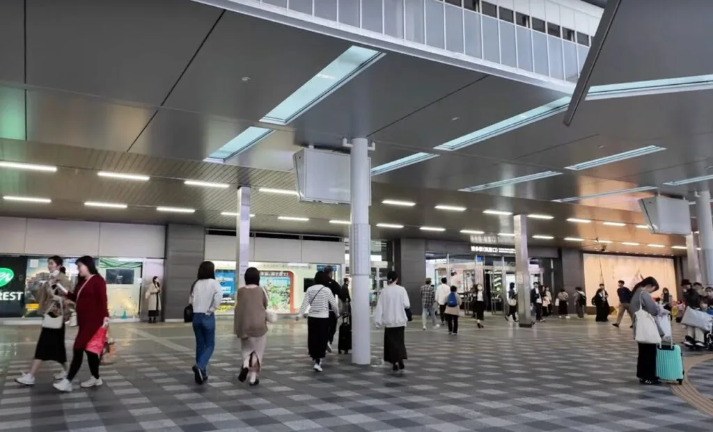 Hakata Station's grand architecture